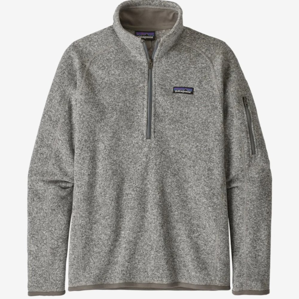 Patagonia Better Sweater 1/4 zip Birch White S